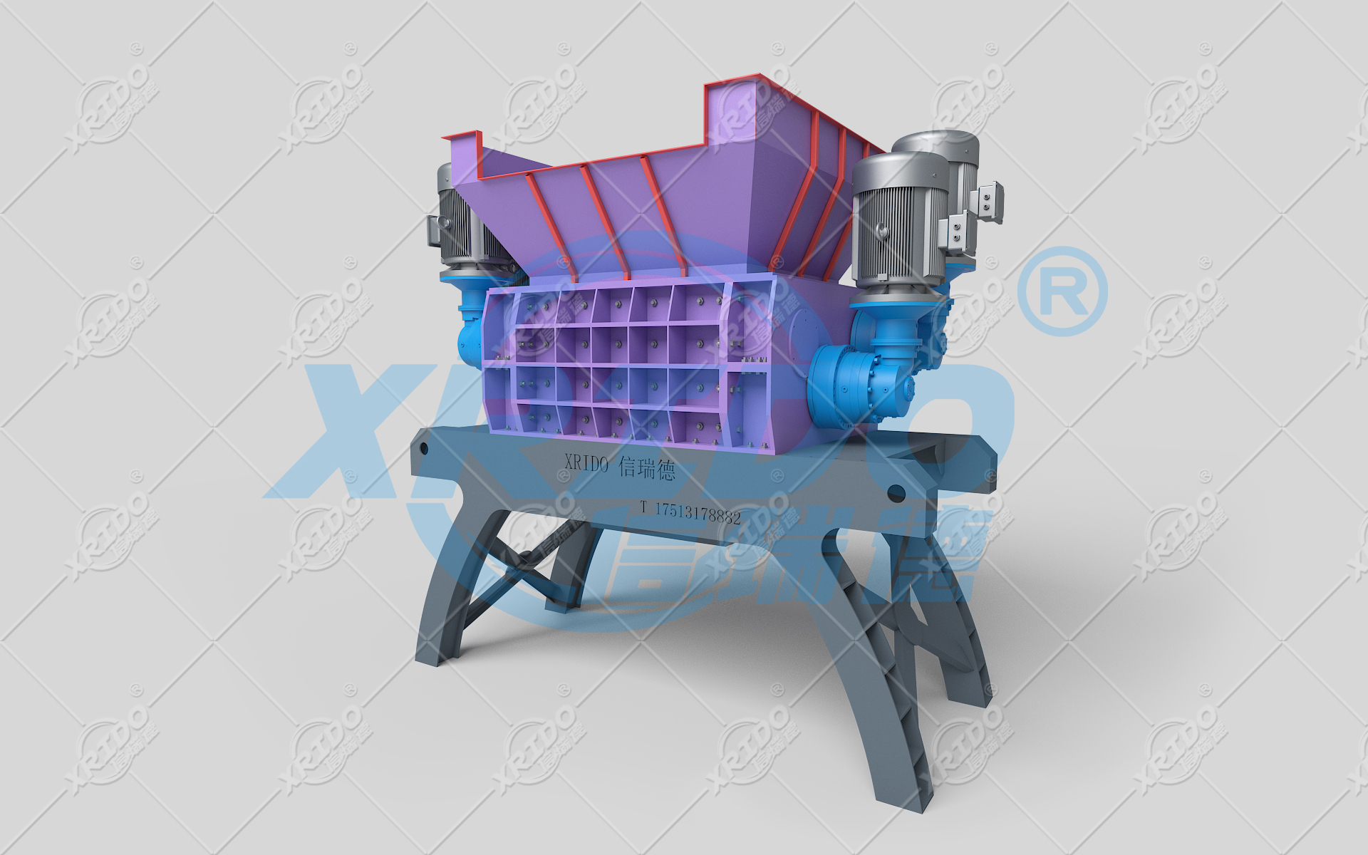01.四轴撕碎机2-3